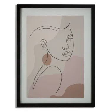 DRUK Z RAMKĄ FACE -C- 35X2X47 cm